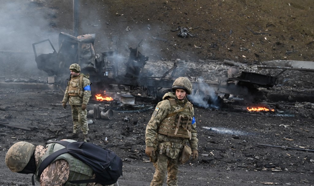 ‘A war crime’: two young boys among Ukrainians shot dead during attempted evacuation