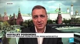 Navalny aides say Novichok nerve agent found on hotel water bottle