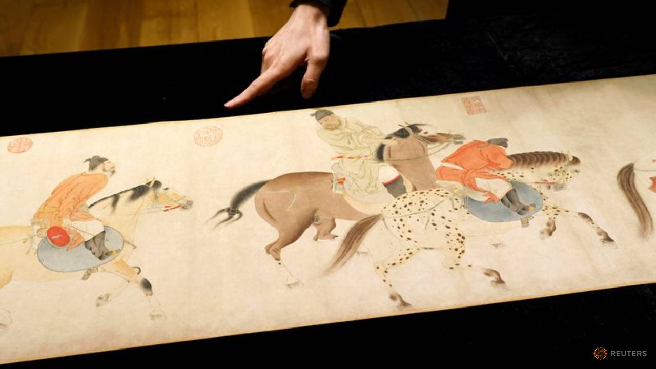 Rare 700-year-old Chinese scroll goes under the hammer in Hong Kong